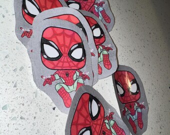 Urlaub Spider-Man Aufkleber | Süsser Weihnachts Superhero Aufkleber