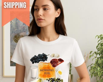 Camiseta gráfica Morning Fuel Breakfast: regalo para los amantes del brunch