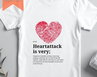 Camiseta con corazón y huella dactilar, estilo Eternal Sunshine, regalo de San Valentín