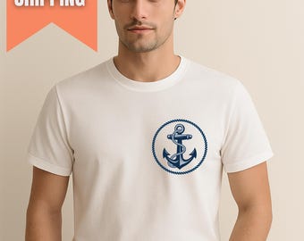 T-shirt nautisch anker, Sailor Ocean-T-shirt, cadeau Ocean & Sailing