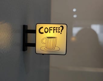 Imán de nevera con café, decoración de cafetería y bar