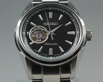 Near MINT SEIKO Presage SARY053 4R38-00S0 Black Dial Automatic Men's Watch From JAPAN W1643