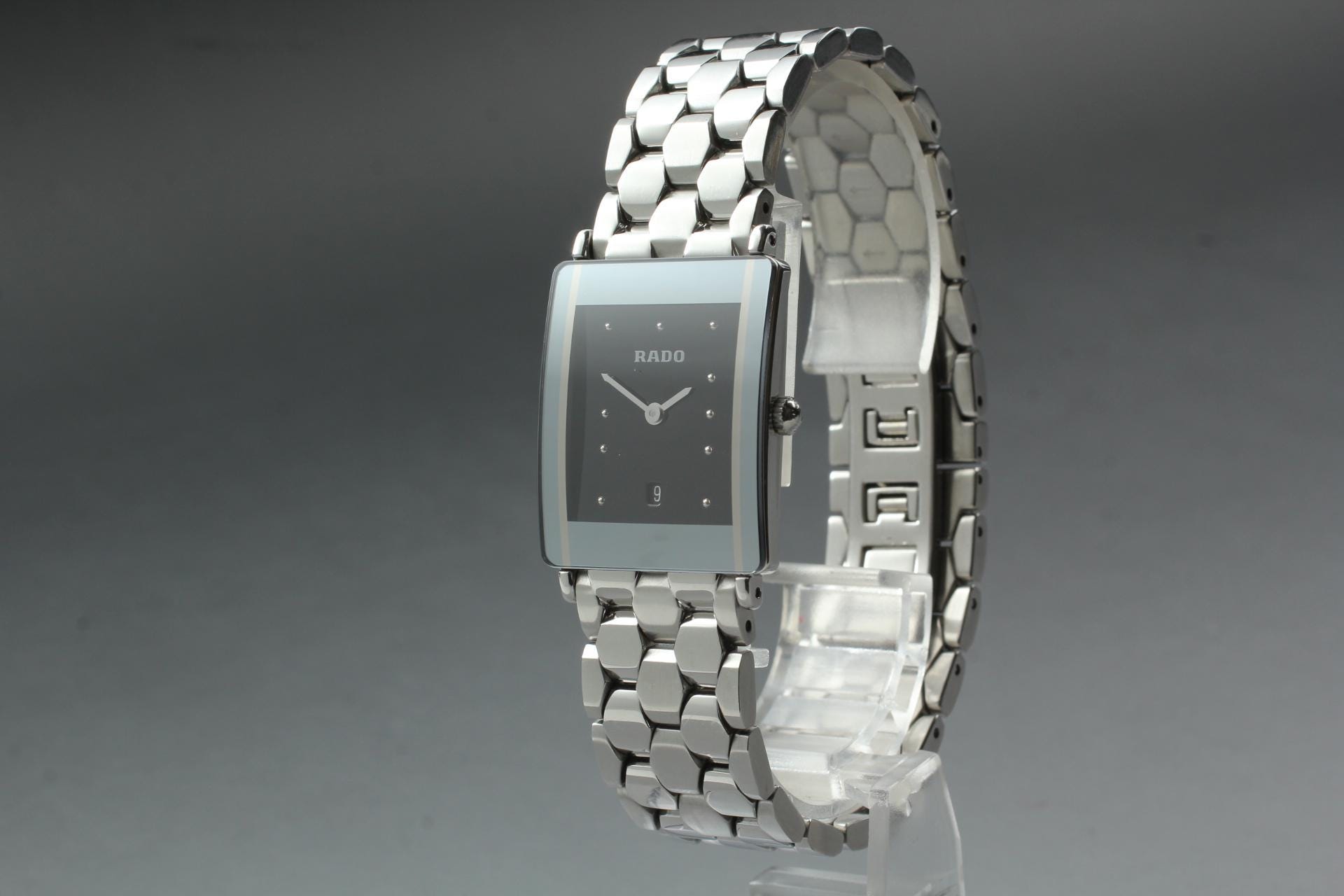 NEAR MINT/ Rado 160.0486.3 Integral Diastar Silver Qz Unisex Watch