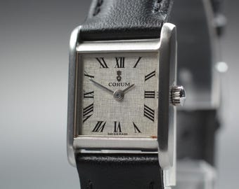 Near MINT Vintage OMEGA De Ville Cal 1377 Gold Tank Qz Mens Watch