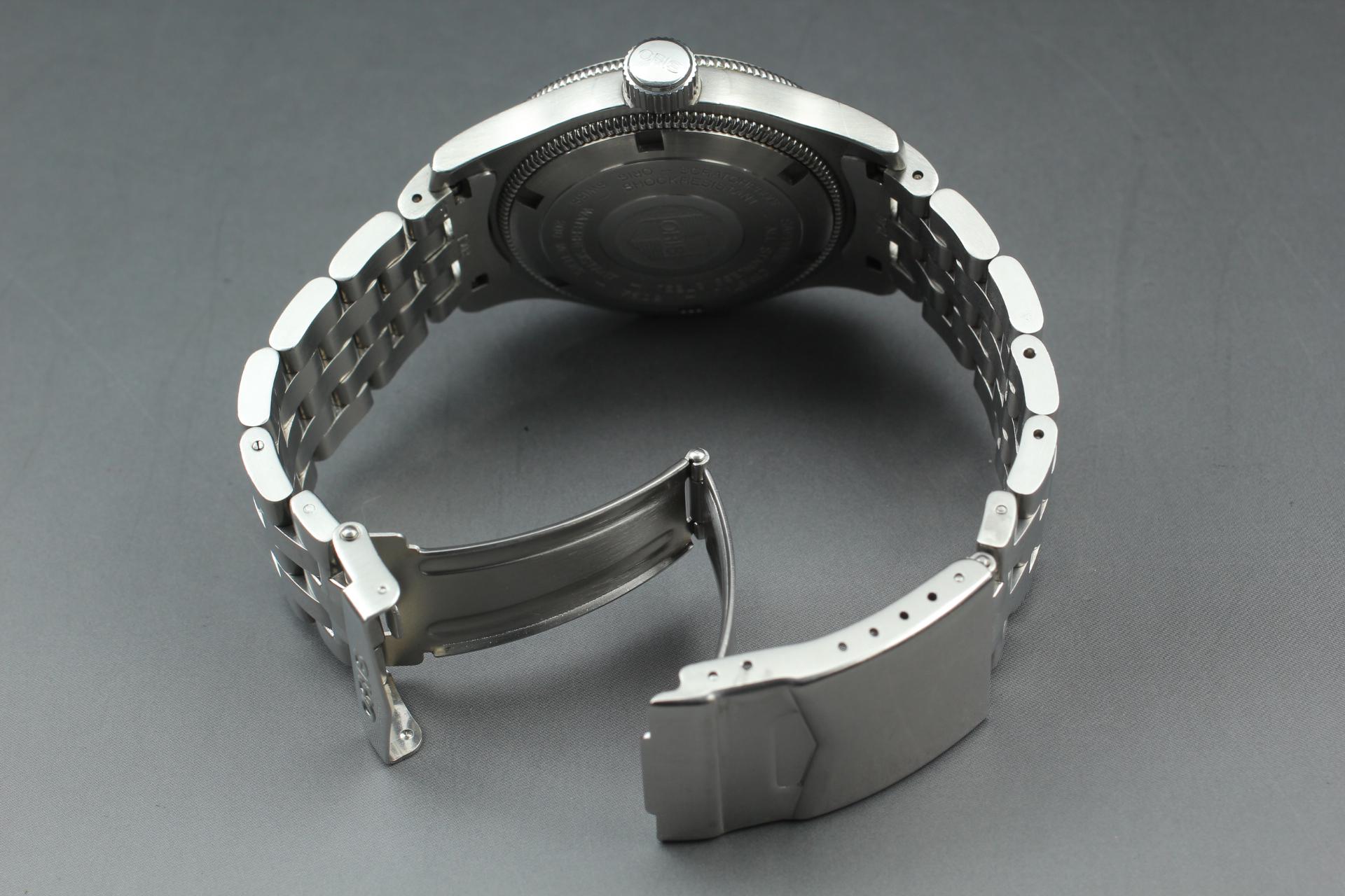 おりす Near MINT Vintage ORIS Big Crown Diver 7502 Black Date Automatic