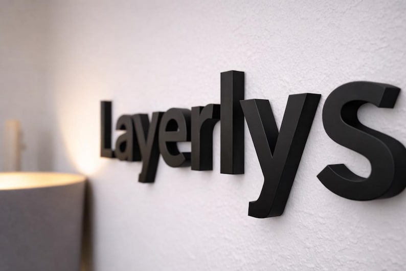 Personalized lettering | Custom text decoration | 3D printed name | Unique gift idea | 3D text | Lettering image 6