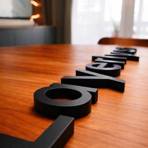 Personalized lettering | Custom text decoration | 3D printed name | Unique gift idea | 3D text | Lettering image 8