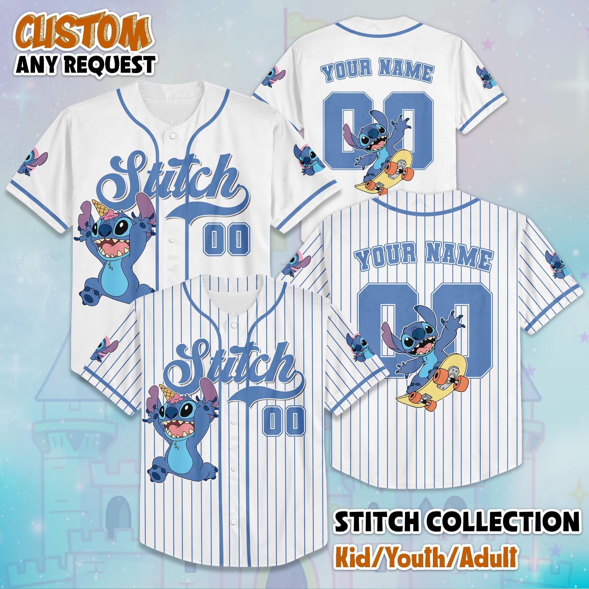 Lilo and stitch baseball jersey - Etsy 日本