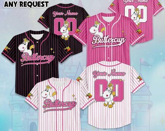 Personalized Buttercup Baseball Jersey, Custom The Powerpuff Girls Jersey Shirt, Baseball Team Outfit