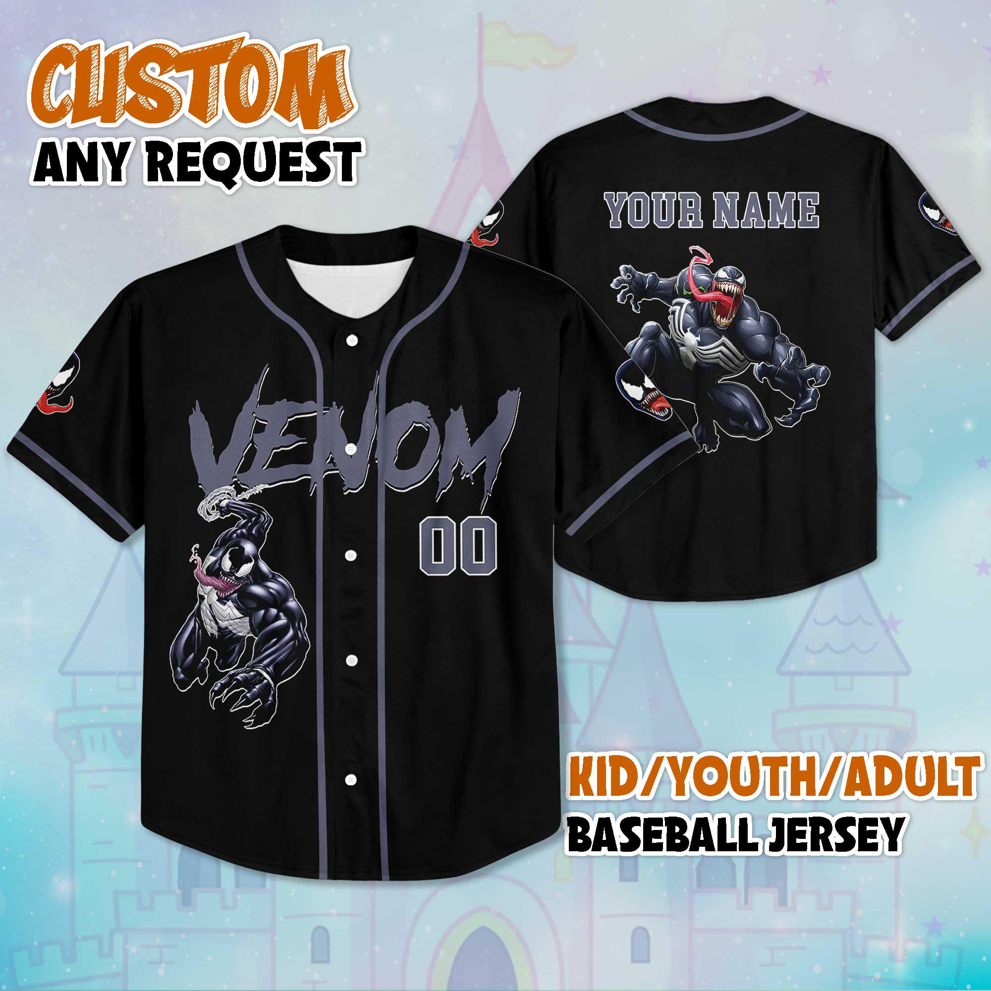 Cool Venom T-Shirt, Marvel Eddie Brock Venom Silhouette T-Shirt