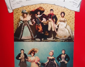 Paullette Stinson&#39;s Historical Costumes Book I for miniature dolls 1/12&quot; Scale