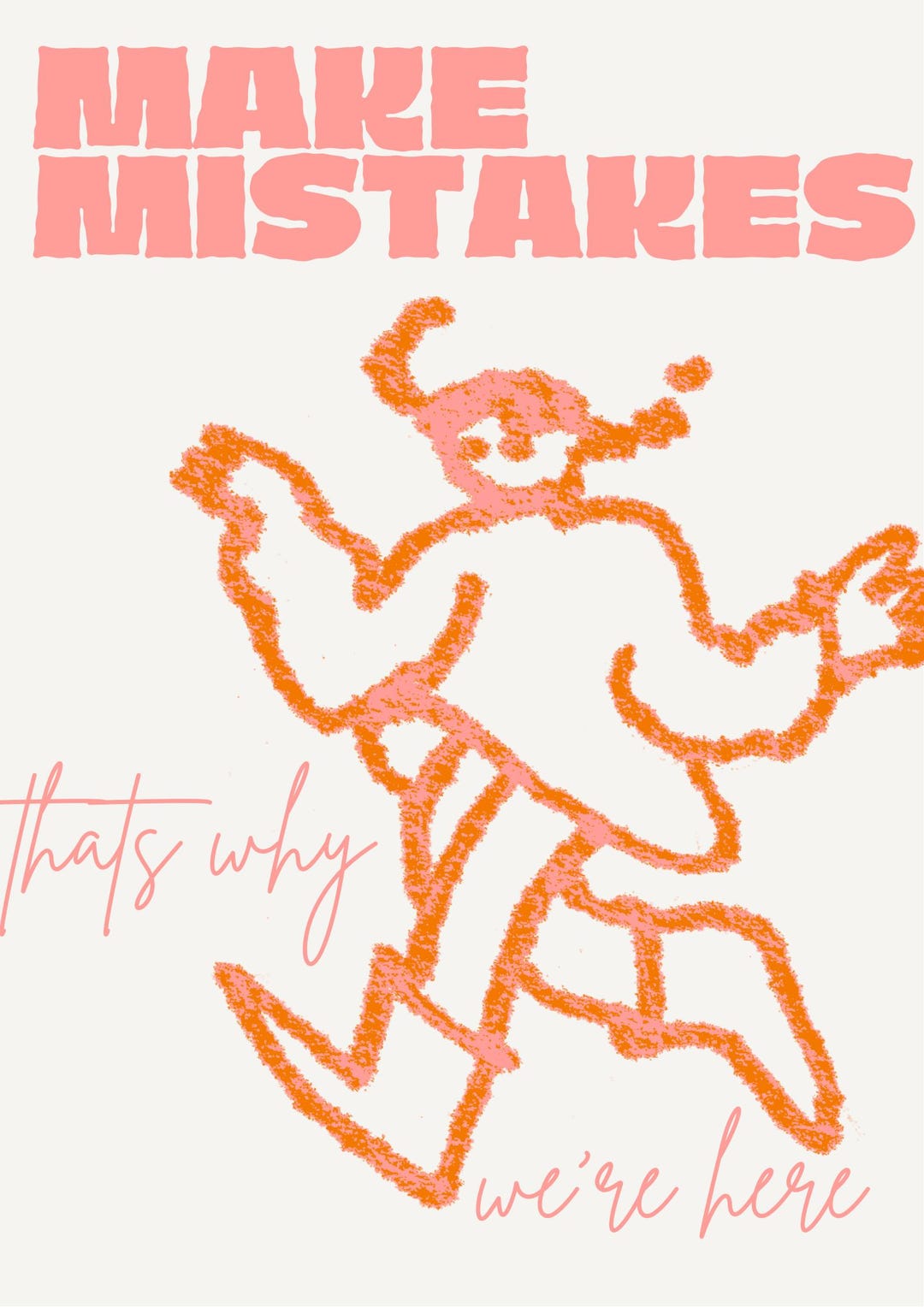 Make Mistakes Classroom Poster Etsy