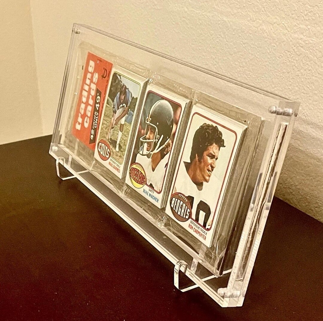 Clear Acrylic Rack Pack Holder Display W/ Stand - 18mm Thick - Magnetic ...