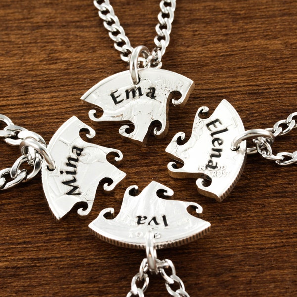Buy 4 Best Friend Necklace Online In India - Etsy India