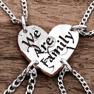Heart family necklace top