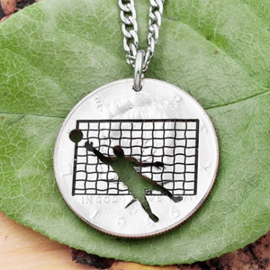 Soccer Necklace, Goalie Gift, Sports Gifts for Guys, Boyfriend, Hand Cut Coin