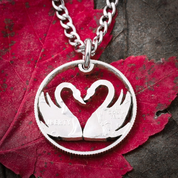 Red swan necklace clearance
