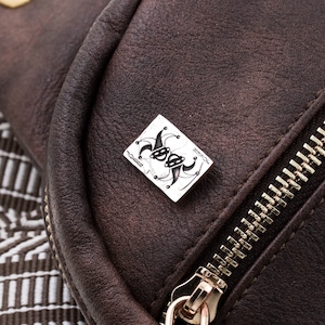 Joker Pin, Playing Card, Engraved Lapel Pin, Suit Brooch, Gifts for Him or Her, Hand Cut Coin