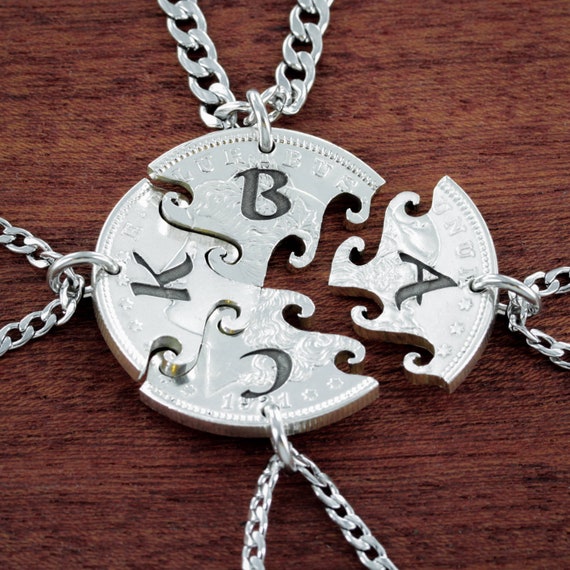 4 collares de mejores amigos 4 regalos BFF amistad - Etsy