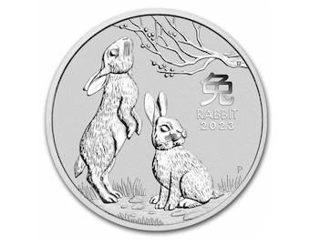 Upgrade for Cut and Engraved Designs 1oz Silver Coin Rabbit