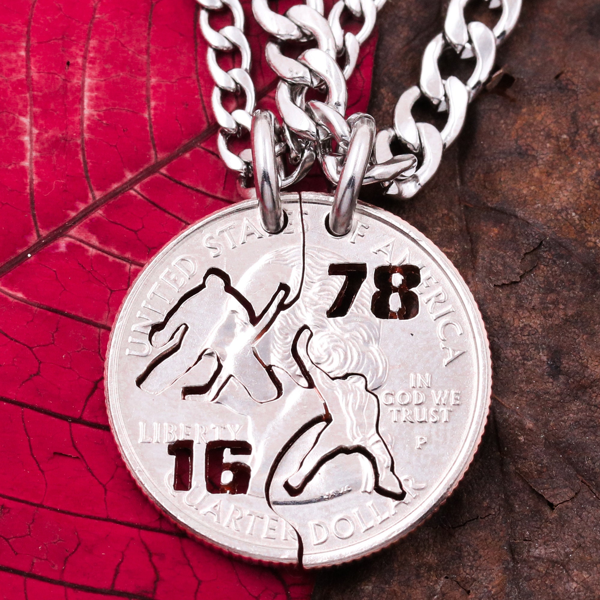 Hockey Best Friend Necklaces Personalized Jersey Numbers Etsy