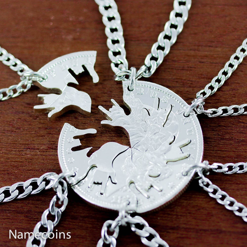 6 piece best friend necklace hotsell