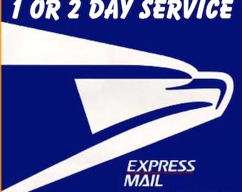 Express Mail, 1 or 2 day service by USPS