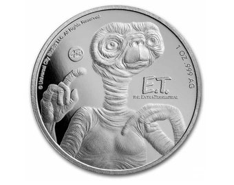 Upgrade for Cut and Engraved Designs 1oz Silver Coin E.T. The Extra Terrestrial Coin