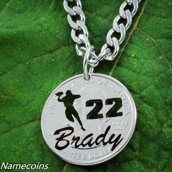 Football Necklace With Your Name and 