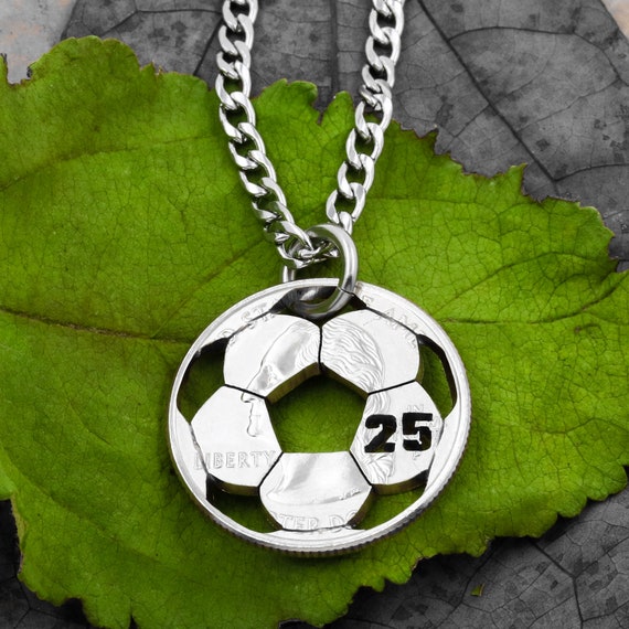 Personalized Football Necklace with Number and Name – The Miami Look