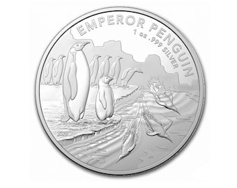 Upgrade for Cut and Engraved Designs 1oz Silver Coin Emperor Penguin