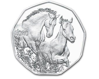 Upgrade for Cut and Engraved Designs 0.25oz Silver Coin Galloping Horses