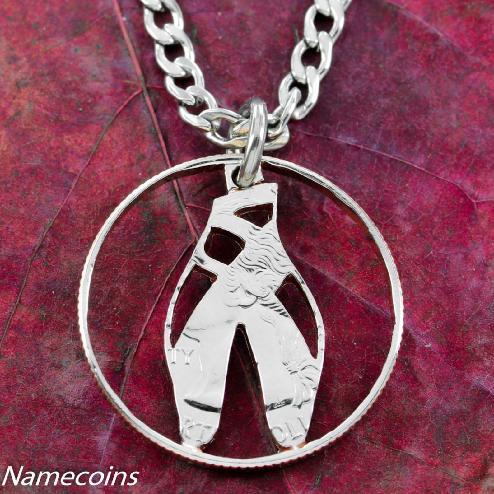 ballerina shoe necklace, dance jewelry, gifts for women, ballet dancer slipper necklace, hand cut coin