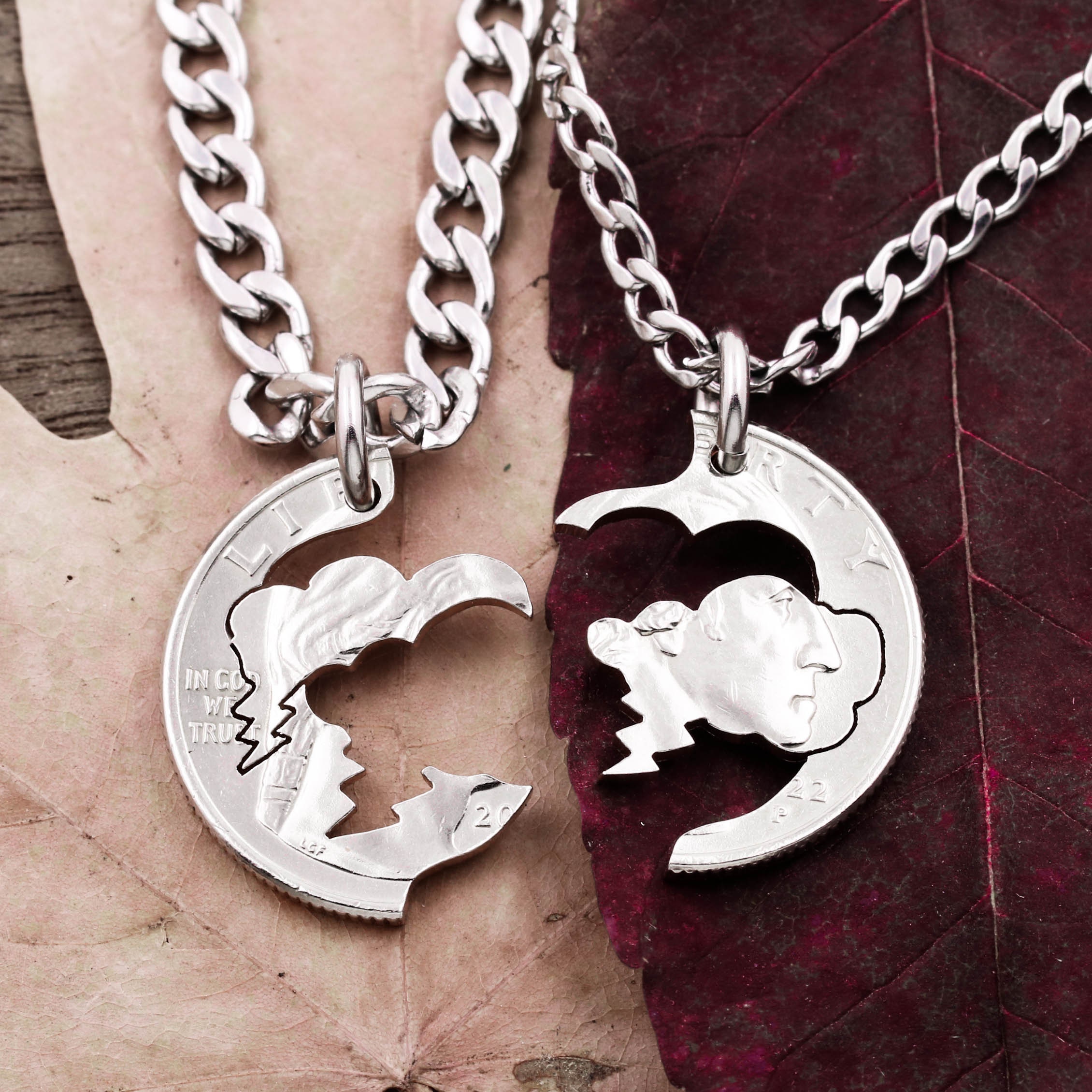 雷雲のネックレス、雷と稲妻の雲、嵐の天気、絡み合う嵐の雲、ハンドカットコイン - Etsy 日本