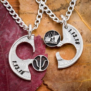 Seelenkette, Seemann Halskette, Psi und Hafenarbeiter, BFF oder Paare Schmuck, Jubiläumsgeschenk, Arzt oder Hafenarbeiter