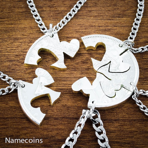 Buy 5 Piece Playing Card Necklaces, Custom Engraved Names, Hearts,  Diamonds, Spades and Clubs, BFF Gifts for 5, Card Jewelry, Hand Cut Coin  Online in India - Etsy