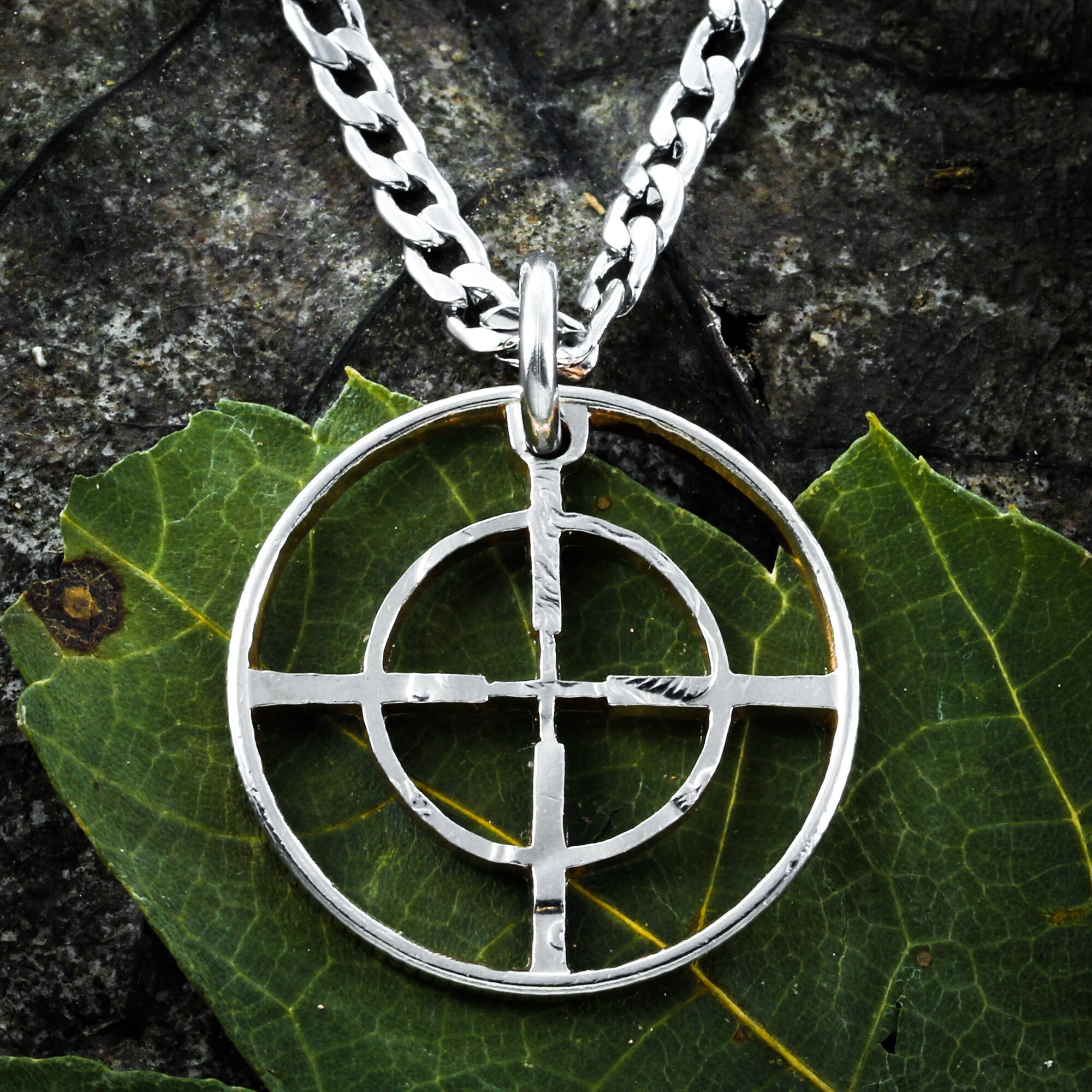 Crosshairs Necklace Hunting Jewelry Hunters Gift Gifts For Etsy