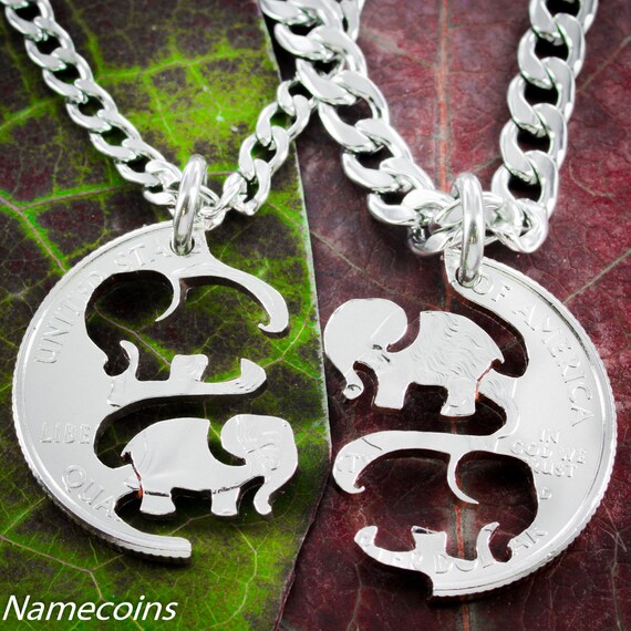 BFF elefante para 2 amigo o parejas - Etsy España