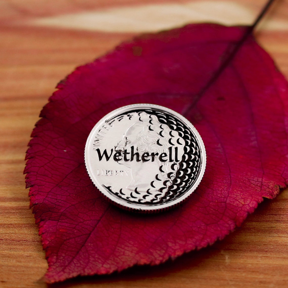 Personalized Golf Ball Marker with Engraved Name Etched Etsy