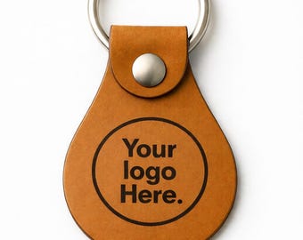 Personalized Leather Keychain – Custom Laser Engraved Design