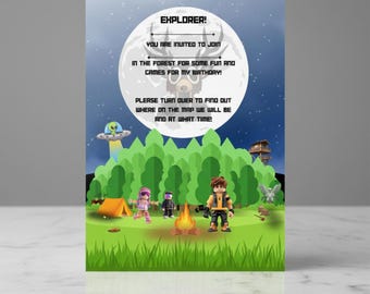 99 Nights in the Forest party invitations - Pack of 12