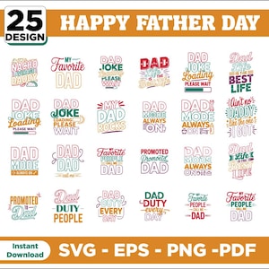 Father's Day SVG Bundle | Dad Shirt Design, Cricut Cut File (Digital Download)