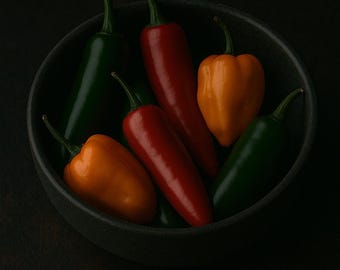 Vier-Pfeffer-Tinktur - Serrano, Jalapeño, Fresno & Habanero - Saubere Hitze für Cocktails (Alkoholiker)