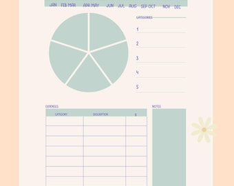 ADHD Budget Tracker 2026 Printable Digital Debt Snowball Pastel Instant Download PDF