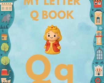 Buchstabe Q Minibuch | Phonetik Arbeitsblatt für die Vorschule (PDF Download)