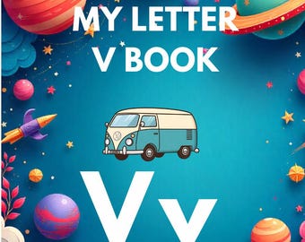 Buchstabe V Minibuch | Vorschule Phonics Arbeitsblatt (PDF-Muster)