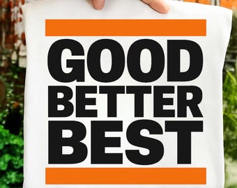 Goed Beter Beste png: motiverend citaatontwerp (digitale download)