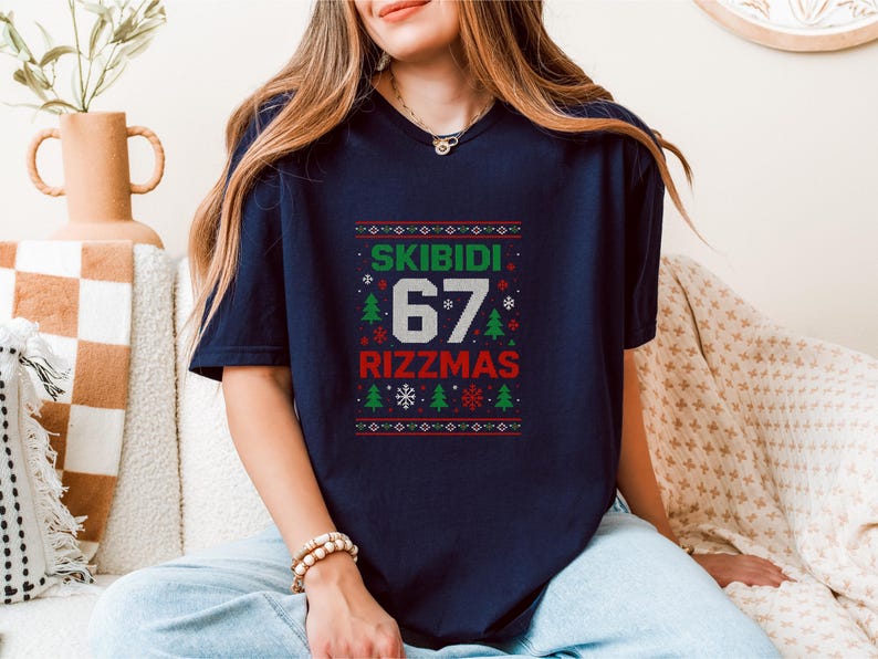 SKIBIDI 67 RIZZMAS PNG: Funny Meme Christmas Png Holiday Humor Rizz ...