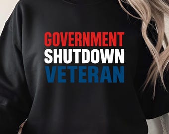 Government Shutdown Veteran PNG: Political Humor Art (Digital Download)