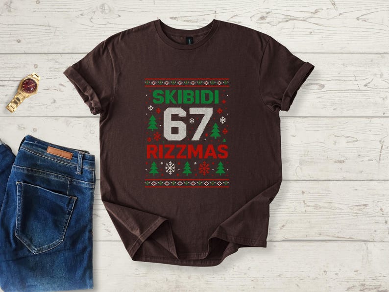 SKIBIDI 67 RIZZMAS PNG: Funny Meme Christmas Png Holiday Humor Rizz ...